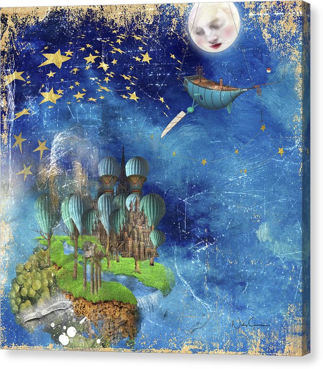 Starfishing In A Mystical Land - Canvas Print