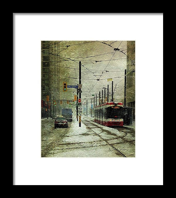 That Day It Snowed 1 - Framed Print