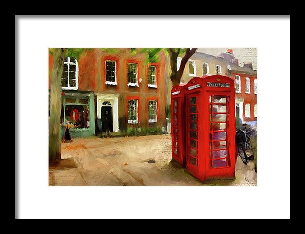 Village Green At Richmond - Framed Print