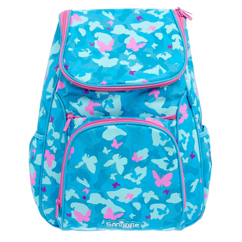 grey and teal north face backpack