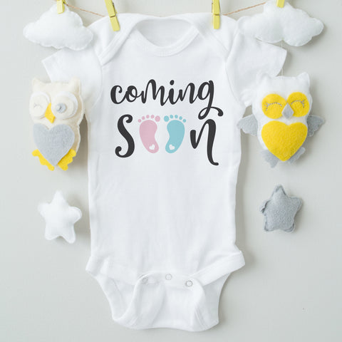 Pregnancy Announcement Shirts Onesies Tagged Baby One Piece