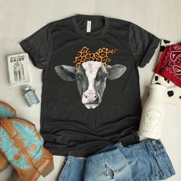 Cow with Leopard Bandana Shirt – AlluringPrints