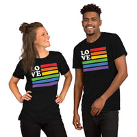 Load image into Gallery viewer, Love Rainbow Pride Flag Shirt
