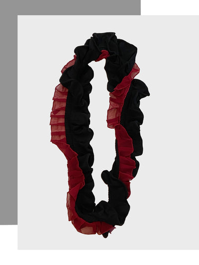 red cashmere infinity scarf