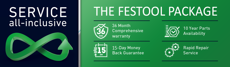 Festool Service All Inclusive for comprehensive machine cover