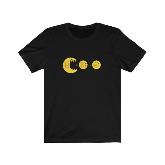 Bitcoin Eating Currency T-Shirt - Cryptocurrency Crypto Cryptocoin Tee Shirt