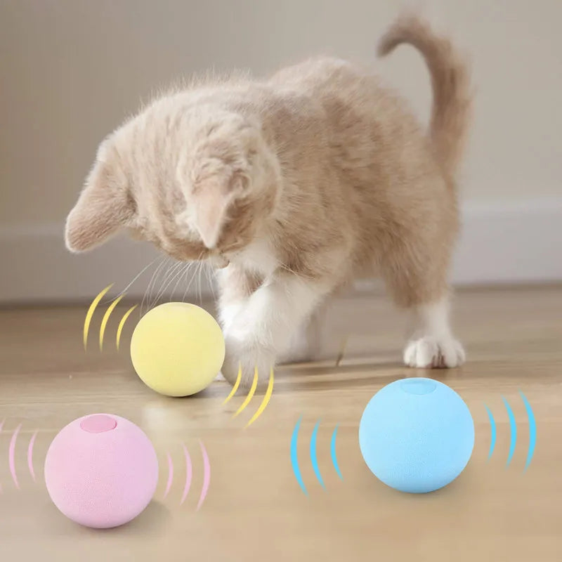 Interactive Catnip Cat Playing Ball