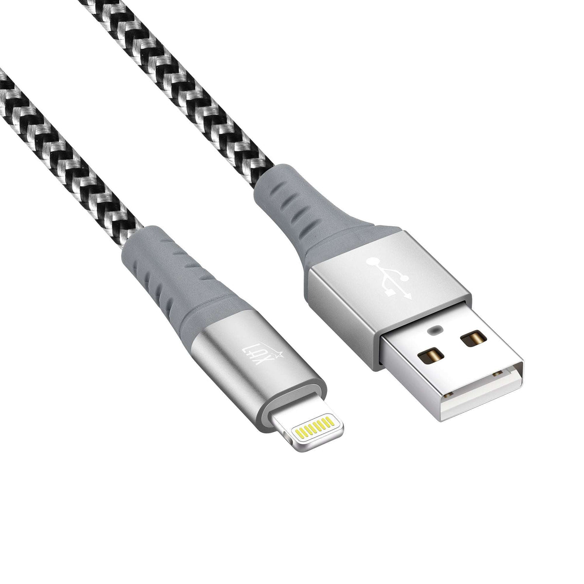 Mobigear Nylon - Câble USB-C vers Apple Lightning MFI 0.4 mètre - Noir  568425 