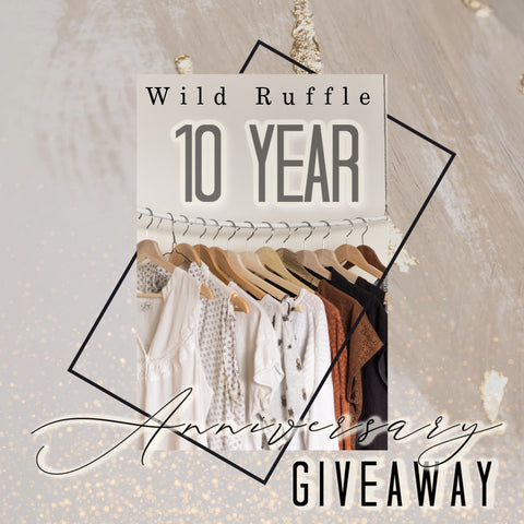 10 year anniversary giveaway from Wild Ruffle