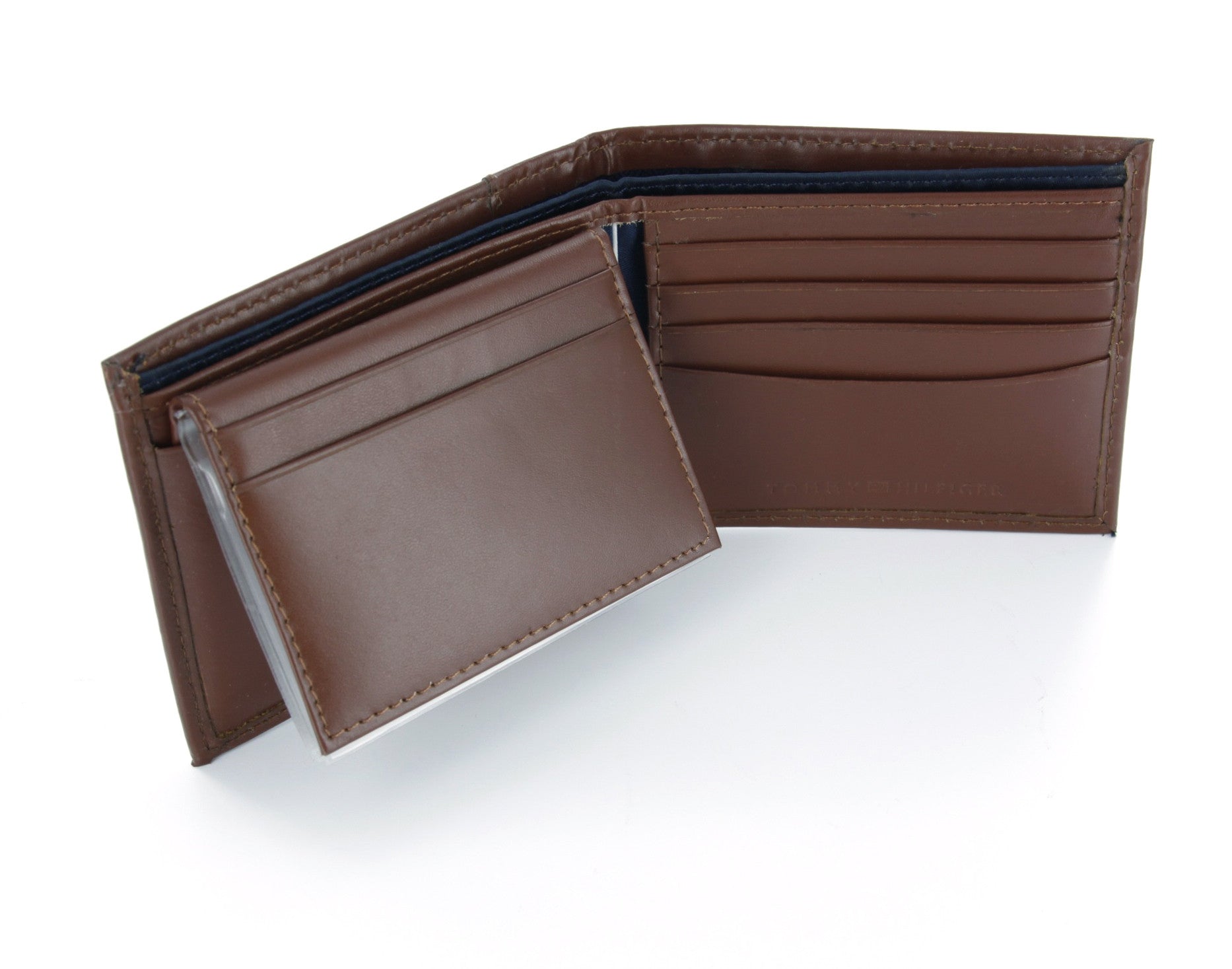 tommy hilfiger wallet genuine leather