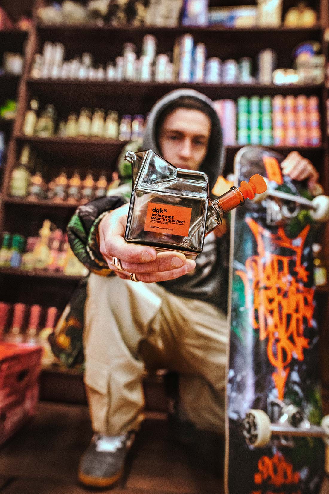 Dgk x Grav Milk Carton Bubbler