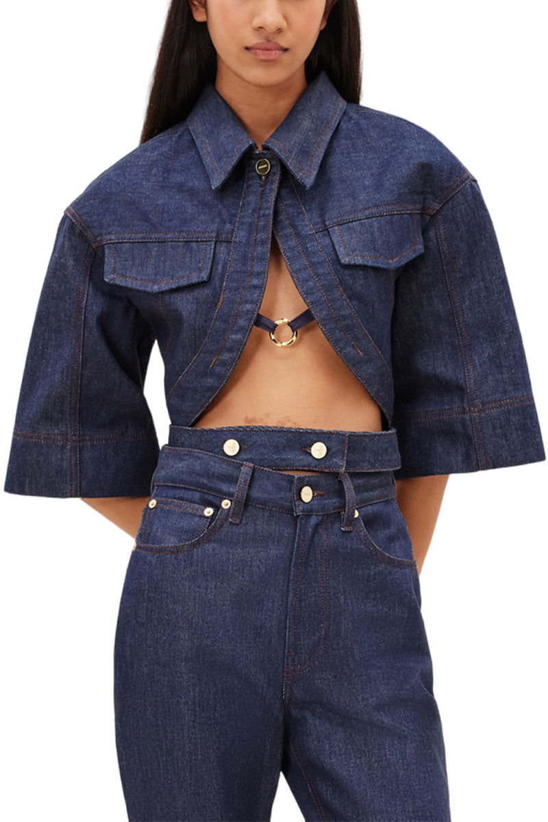 Le Haut De Nimes Denim Cutout Top by Jacquemus – Boyds