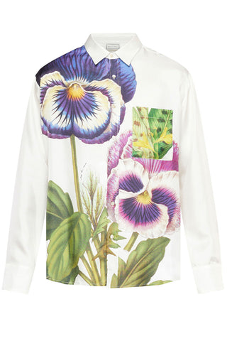 PIERRE-LOUIS MASCIA, Off white Women's Floral Shirts & Blouses