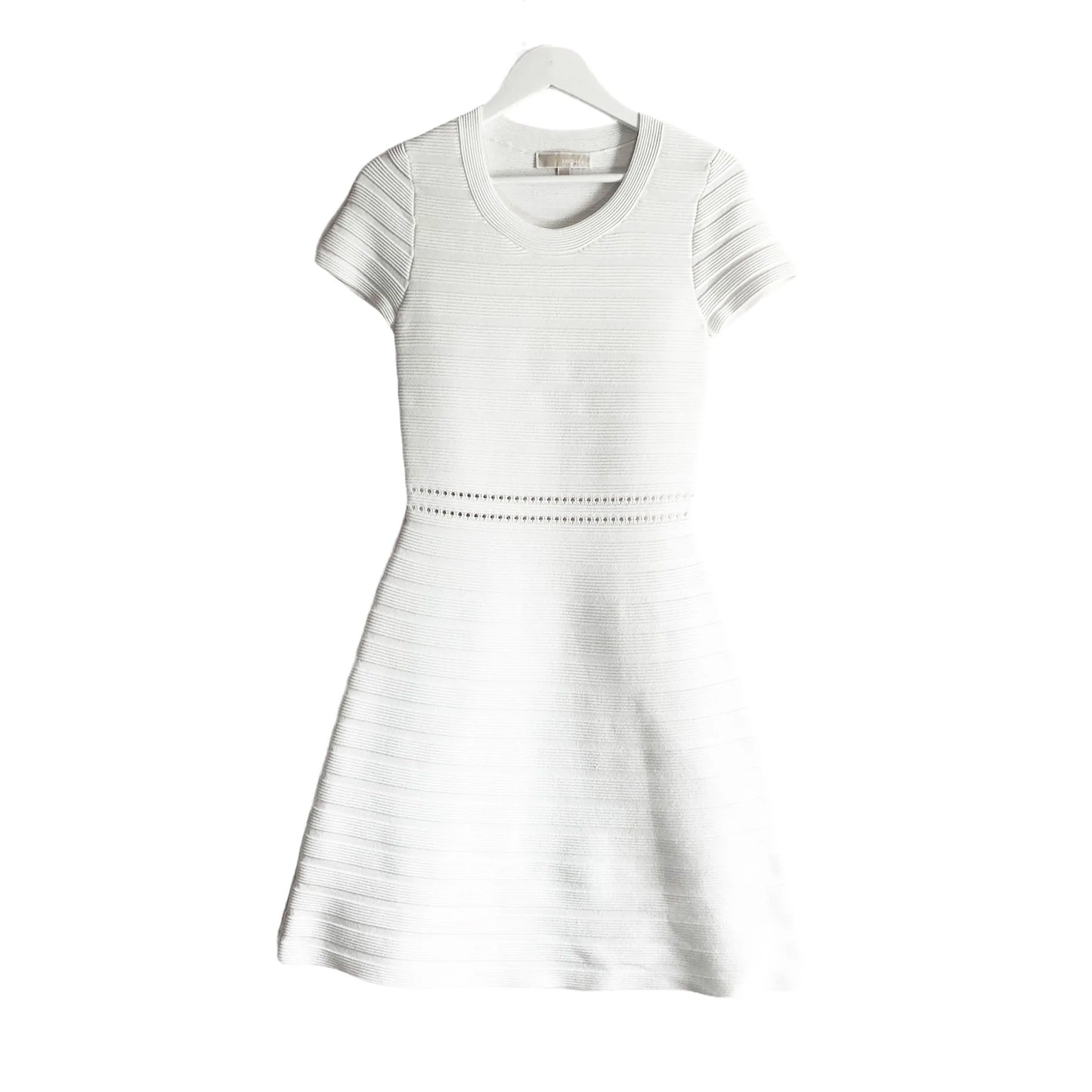 Michael Kors White Crew-Neck Knit Dress – ReBoundStore