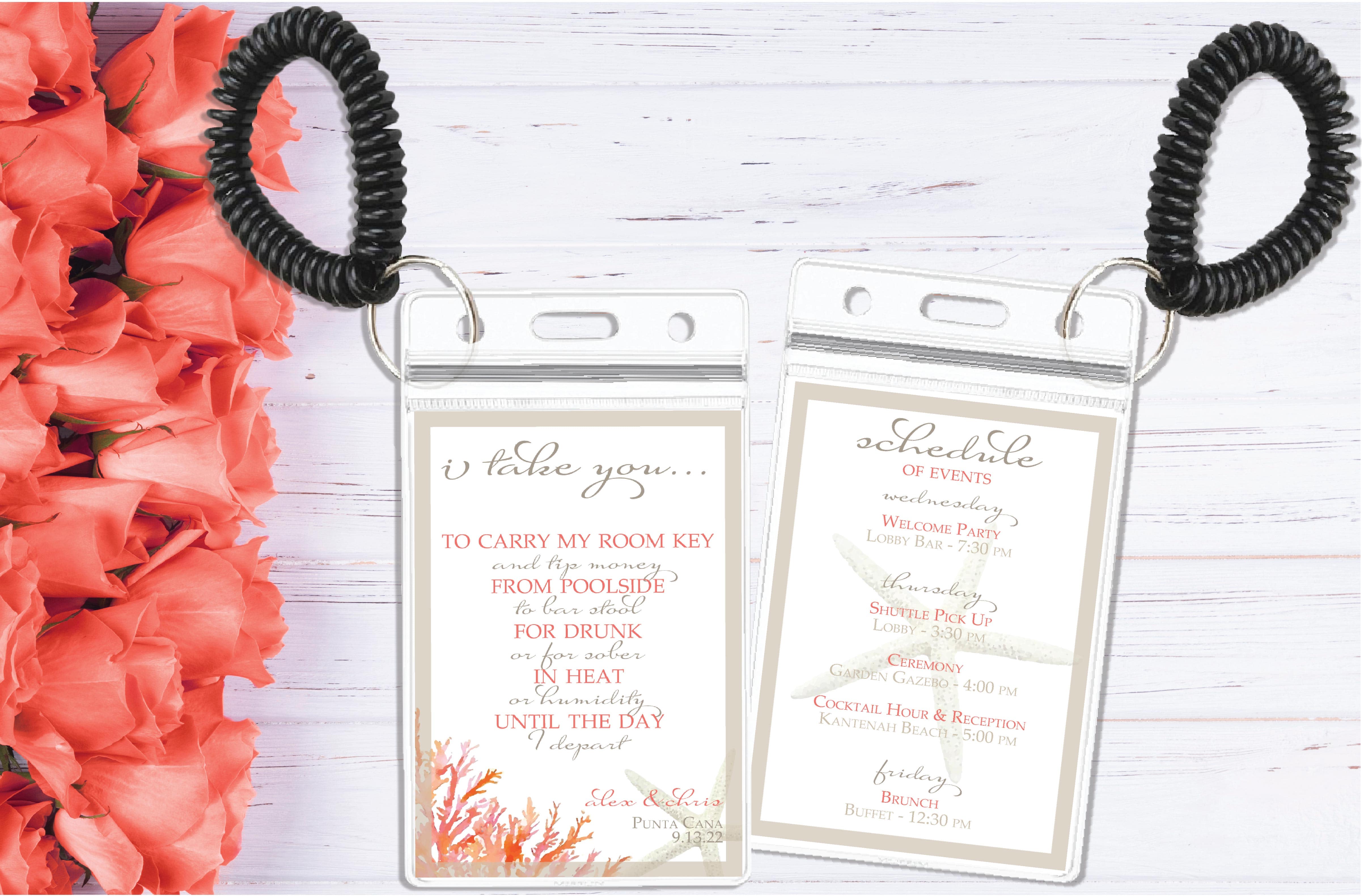 Personalized Wedding Welcome Letter & Itinerary - Floral – Destination  Wedding Details Shop