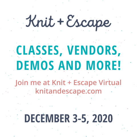Knit + Escape Join me