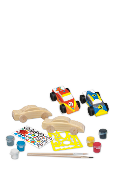 Wooden Tractor Paint Kit