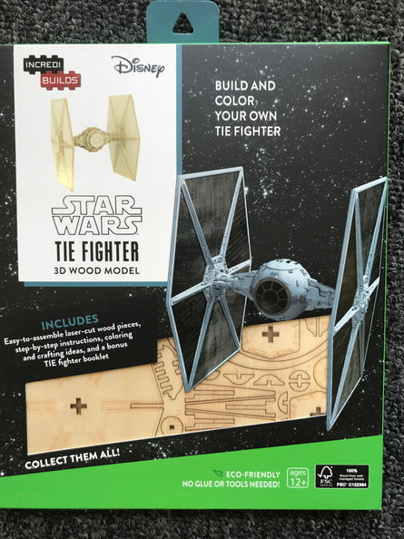 Incredibuilds: Star Wars Last Jedi: A-Wing 3D wood model and book
