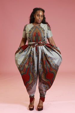 plus size african jumpsuit