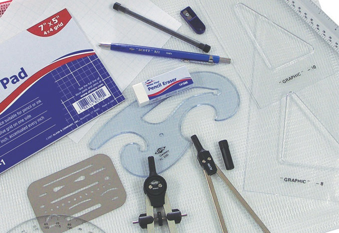 Ames Lettering Guide -Durable and Adjustable - Brushes and More
