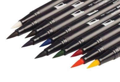 Zig Brushable Dual-Tip Brush Markers – Rileystreet Art Supply