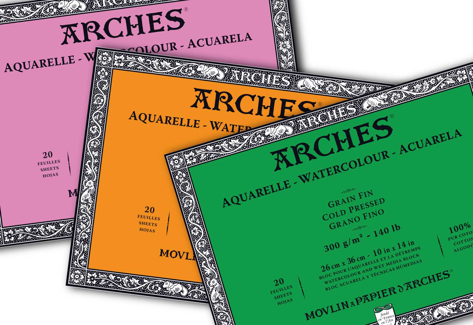 Arches 140lb Rough Watercolor Paper – Rileystreet Art Supply