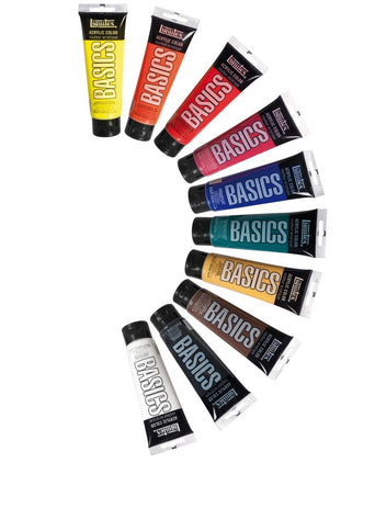 12 Color Iridescent Acrylic Paint, 75ml Tubes - Luminescent Color