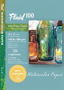 Fluid 100 Watercolor Block - 300 lb Cold Press