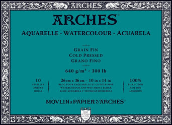 Arches 300lb Hot Press Watercolor Paper – Rileystreet Art Supply