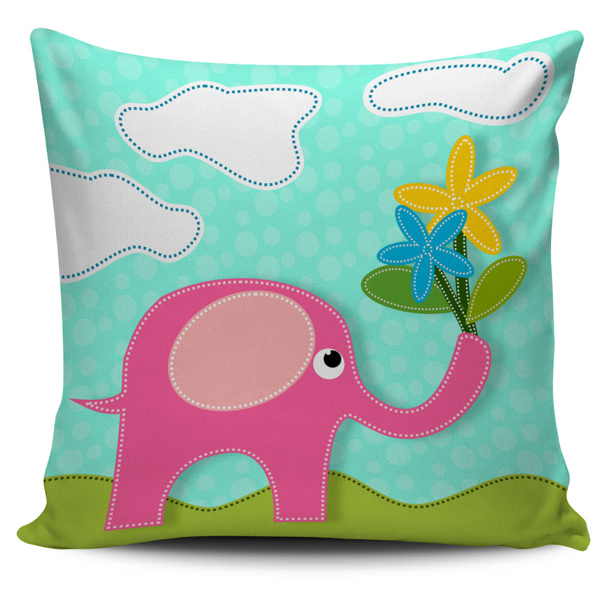 Pink Elephant Pillow Covers - Trends Mart Club