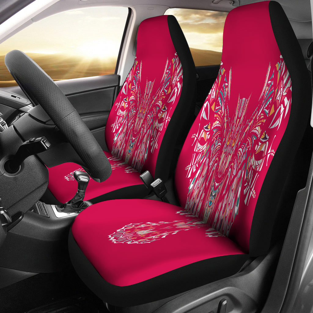 Fierce In Pink Owl Car Seat Covers Trends Mart Club