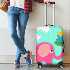 Pink Elephant Luggage Covers