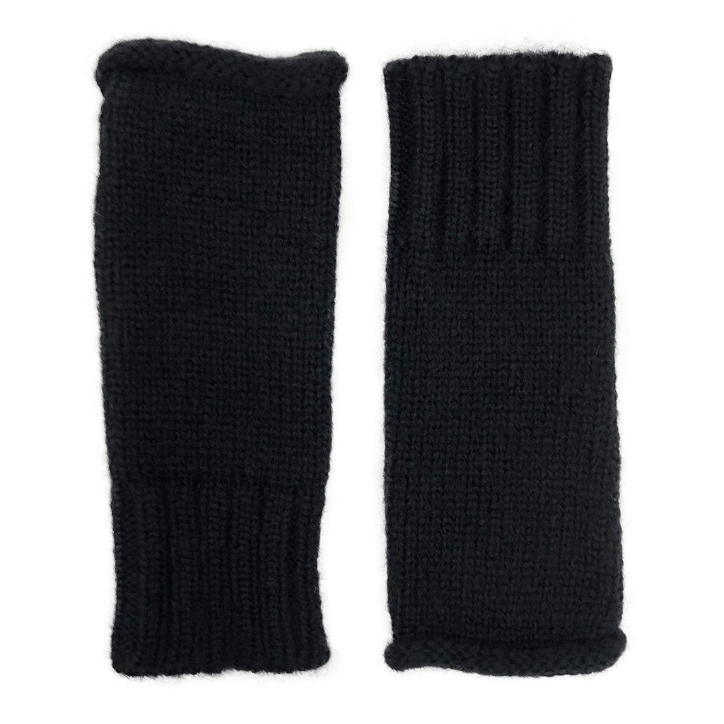 Shop Black Alpaca Fingerless Gloves Handmade in Peru | Slate + Salt ...