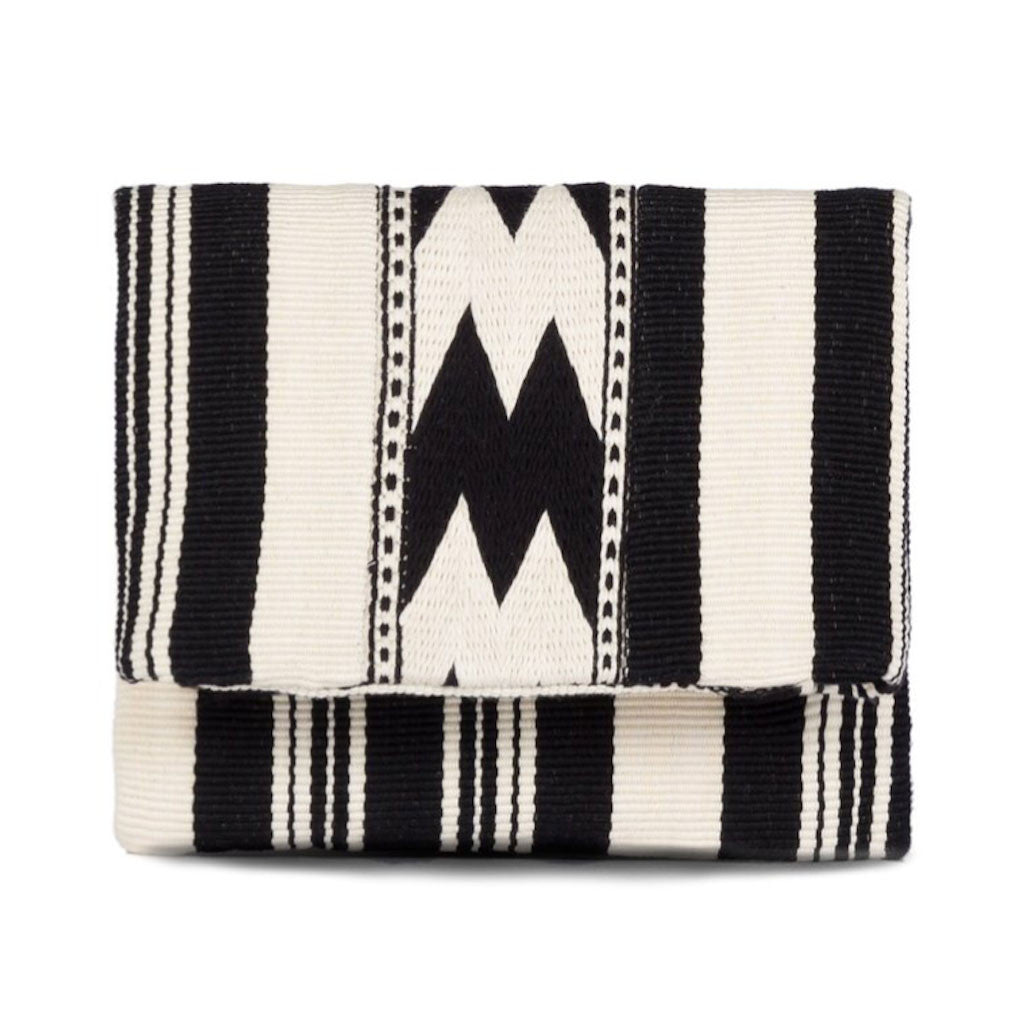 Carmela Clutch Bag By Mercado Global Slate Salt 