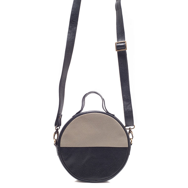 Retro Eco Leather Moon Bag | Slate + Salt