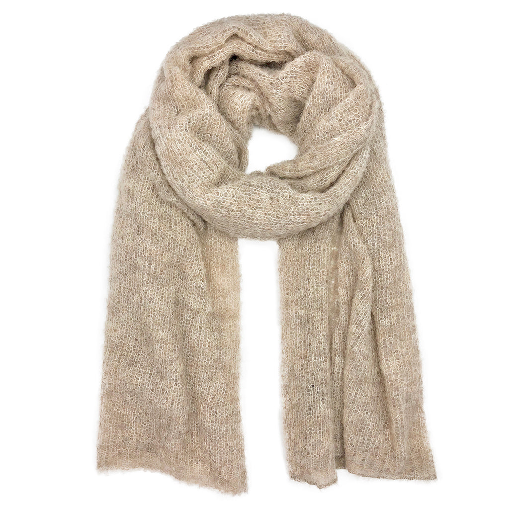 Shop Beige Fair Trade Alpaca Scarves from Peru | Slate + Salt