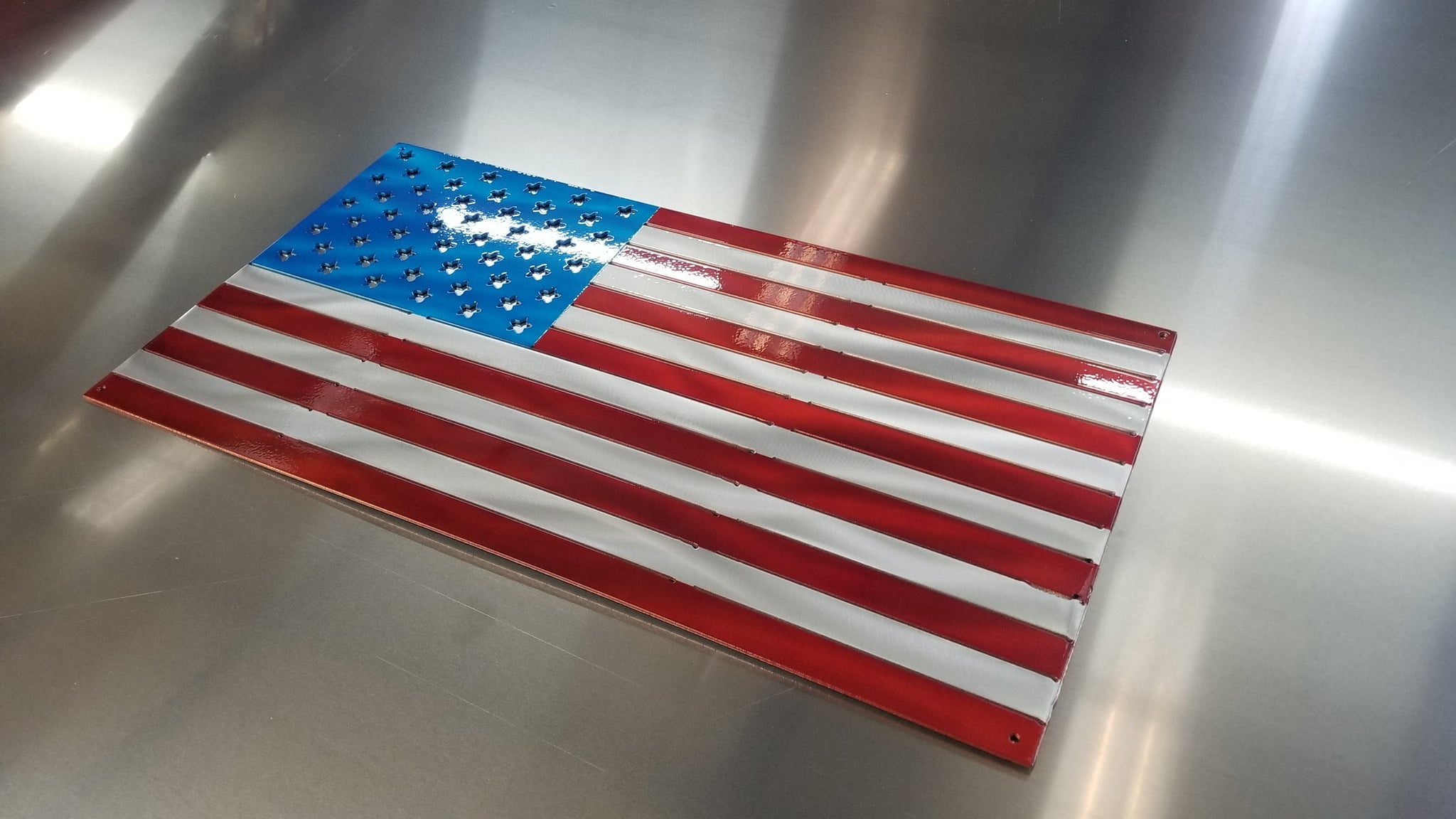 Standard American Flag - Personalized Custom Metal Art Home Decor