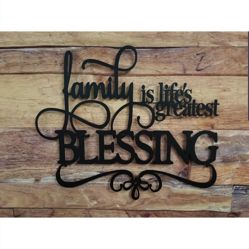 Family Is Life S Greatest Blessing Personalized Custom Metal Art Hom Advanced Metal Art