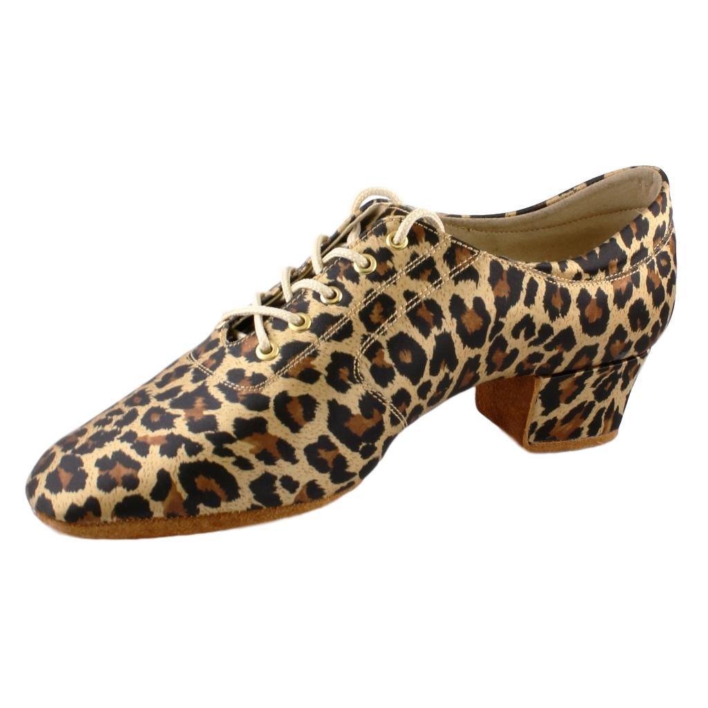 leather leopard shoes
