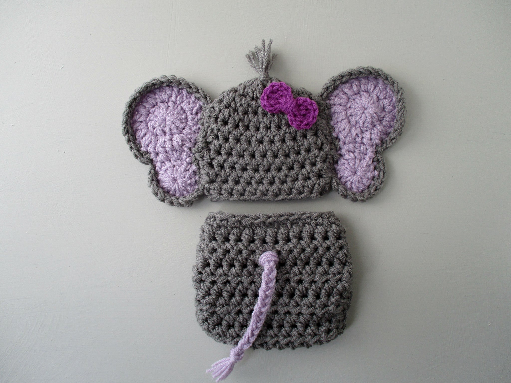 crochet baby elephant outfit