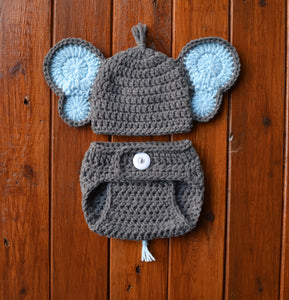 crochet baby elephant outfit