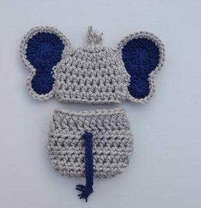 crochet baby elephant outfit