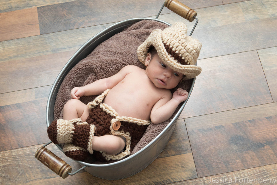 crochet cowboy outfit