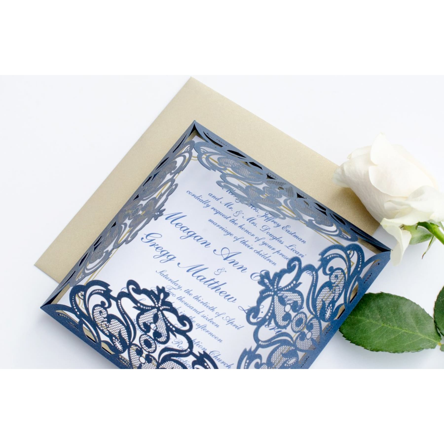 Floral Color Acrylic Wedding Invitation - Wedding Invitation – All
