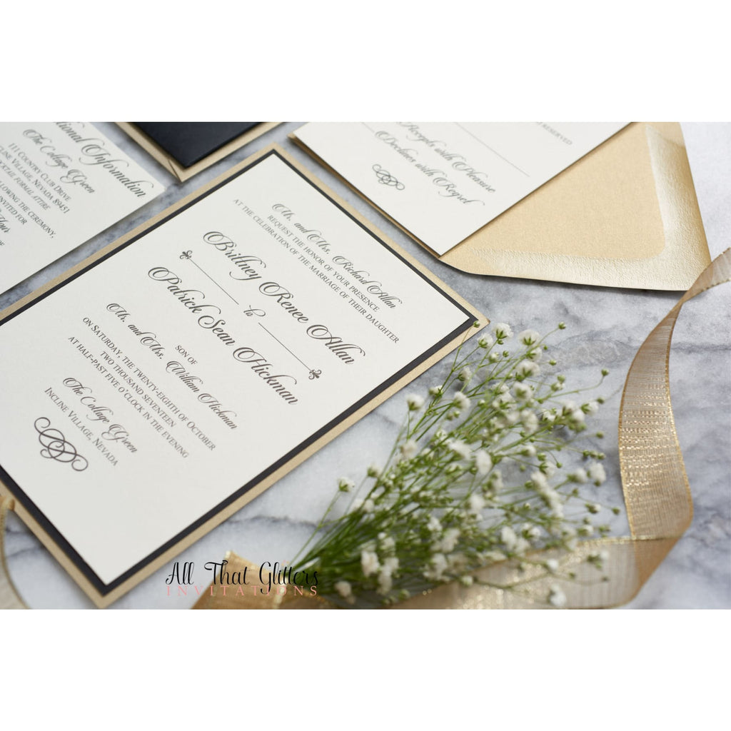 All That Glitters Invitations Buy Wedding Invitations Online