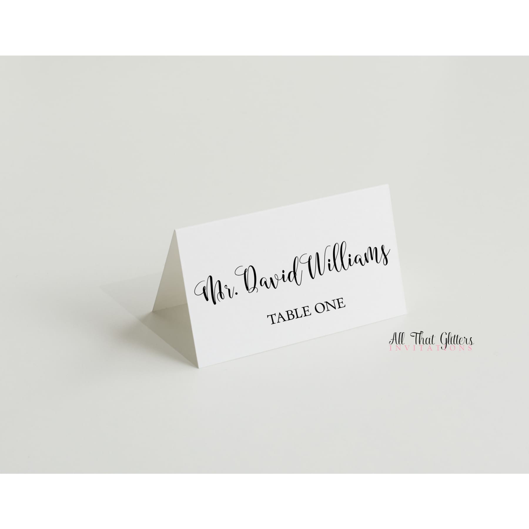 reception place cards