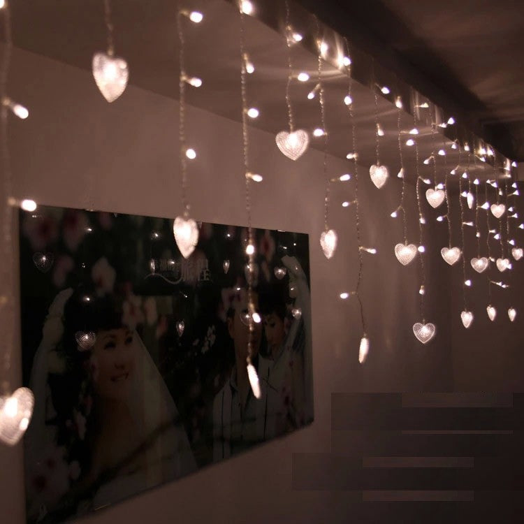 Love Heart Hanging Fairy Lights