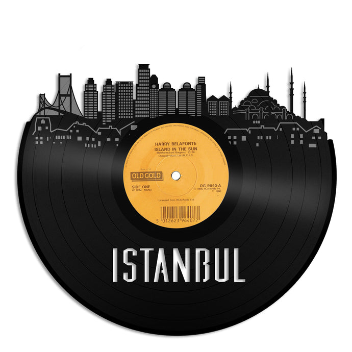 Istanbul Skyline Vinyl Wall Art - VinylShop.US