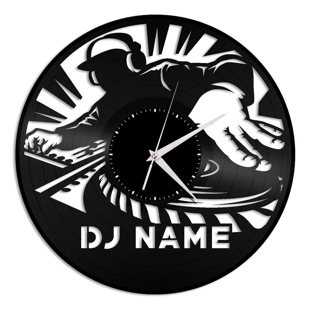 Dj Vinyl Wall Clock Skyline Unique T Home Office Decoration Vinylshopus