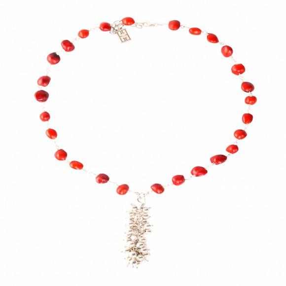 鈥淓xotic鈥 Rainfall Necklace for Women w/Meaningful Seed Beads